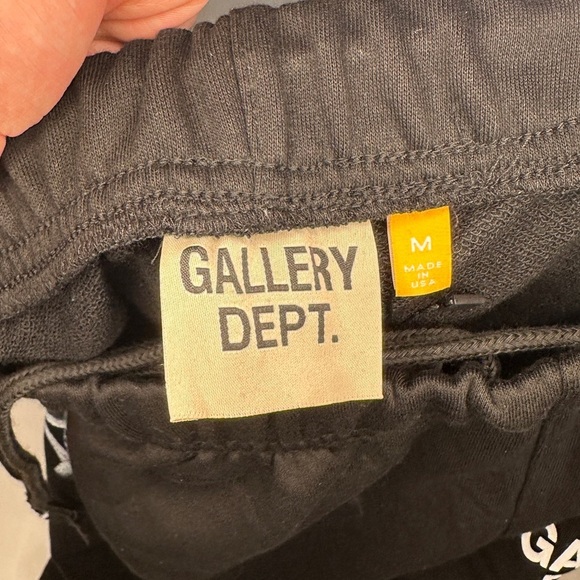 Gallery Dept Joggers Black Paint Splatter Sweatpants Mens Size Large - Picture 4 of 4